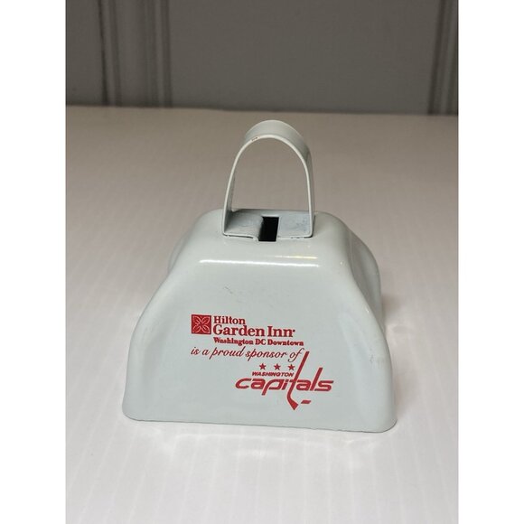 Washington Capitals SGA 3" Metal Cowbell White Hockey Souvenir Noise Maker - Picture 1 of 5
